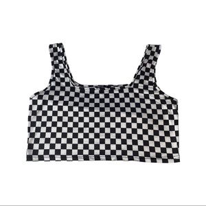 Checkered Crop Top 🏁